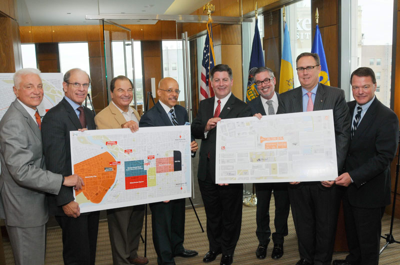 Lt. Governor of Pennsylvania Jim Cawley and Drexel trustees along with Drexel president John A. Fry